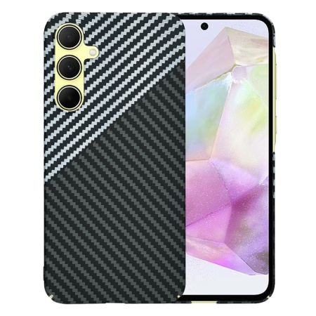 Husa pentru Samsung Galaxy A35 5G - Techsuit Carbonite FiberShell - Stealth Gray