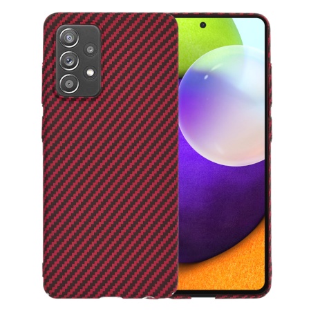 Husa pentru Samsung Galaxy A52 4G / A52 5G / A52s 5G - Techsuit Carbonite FiberShell - Red