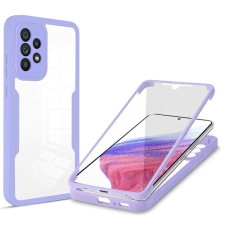 Husa pentru Samsung Galaxy A53 5G + Folie - Techsuit ColorVerse 360 Series - Purple