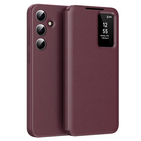 Husa pentru Samsung Galaxy S24 FE - Techsuit SmartView Series - Red