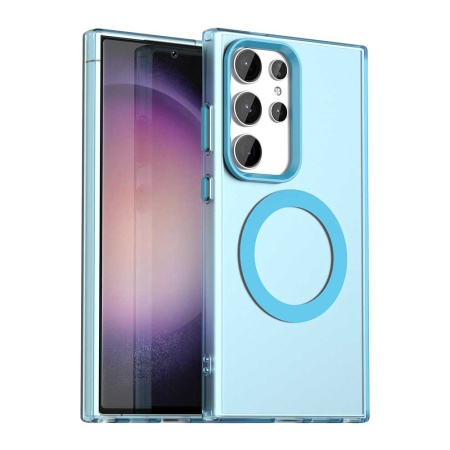 Husa pentru Samsung Galaxy S24 Ultra - Techsuit CandyCase MagSafe - Blue