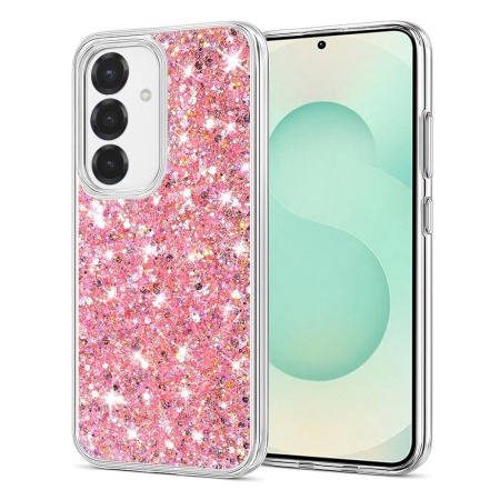Husa pentru Samsung Galaxy S25 Plus - Techsuit Sparkly Glitter - Pink