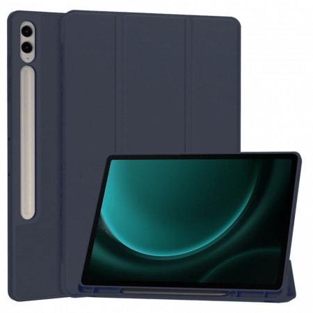 Husa pentru Samsung Galaxy Tab S9 FE Plus - Techsuit Flex Trifold - Dark Blue