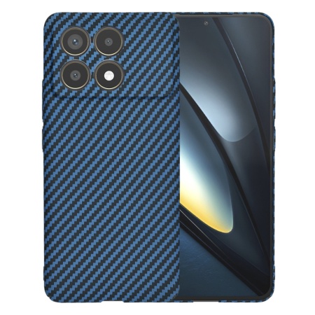 Husa pentru Xiaomi Poco F6 Pro - Techsuit Carbonite FiberShell - Cyan