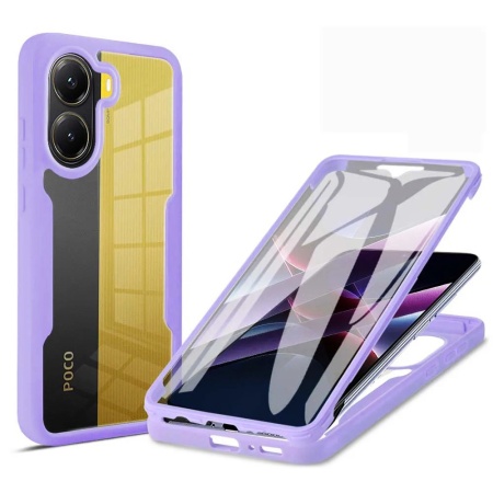Husa pentru Xiaomi Poco X7 Pro + Folie - Techsuit ColorVerse 360 Series - Purple
