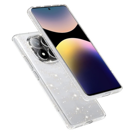 Husa pentru Xiaomi Redmi Note 14 Pro 4G / Poco F7 - Techsuit SparkleSkin Series - Clear