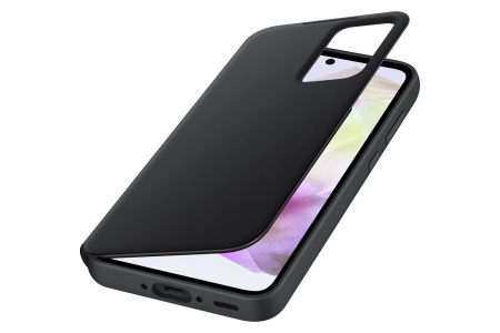 Husa Samsung Smart View Wallet Case pentru Galaxy A35 (A356), EF-ZA356CBEGWW, Black