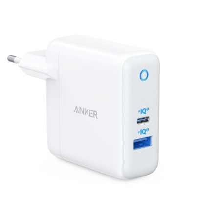 Incarcator de retea Anker PowerPort PD+ 2 USB-C USB-A 35W Alb-Gri