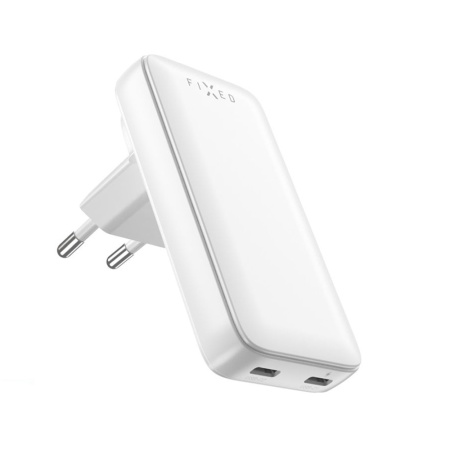 Incarcator EU, Type-C, 45W - Fixed Slim (FIXCG45S-2CD-WH) - White