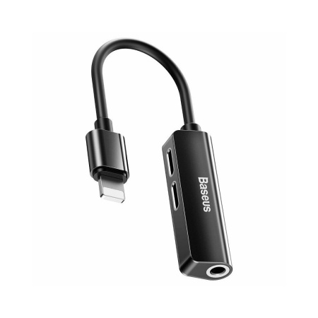 Adaptor Baseus L52 3-in-1 2x Lightning Jack 3 5mm