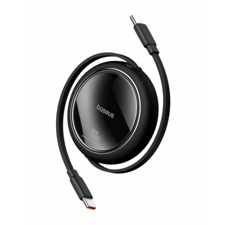 Cablu Baseus Free2Draw Mini Retractable USB-C 100W 1m Negru