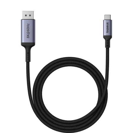 Cablu video Baseus High Definition USB-C Display Port 8K 2m negru