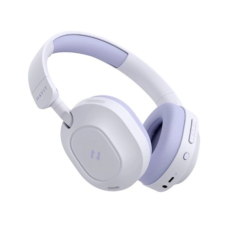 Casti fara Fir Bluetooth 5.4, Noise Cancelling, Multipoint, Hi-Res, 500mAh, Type-C - Havit (H668BT) - Purple