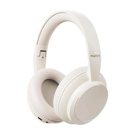 Casti On-ear, Bluetooth V5.4, 400mAh, Type-C - Havit (H619BT) - White