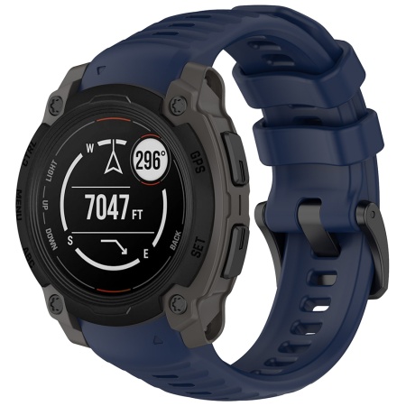 Curea pentru Garmin Instinct E 40mm - Techsuit Watchband 22mm (W076) - Dark Blue