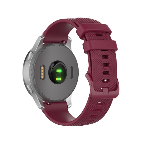 Curea pentru Huawei Watch GT 4 (41mm)/W1/Honor Watch S1/Garmin Venu 2S/Vivoactive 4S - Techsuit Watchband 18mm (W006) - Burgundy