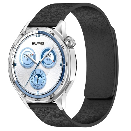 Curea pentru Huawei Watch GT 4 (41mm)/W1/Honor Watch S1/Garmin Venu 2S/Vivoactive 4S - Techsuit Watchband 18mm (W074) - Black