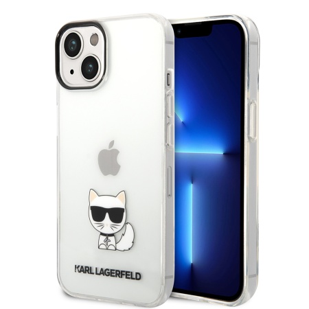 Husa iPhone 14 Plus - Karl Lagerfeld Hardcase (KLHCP14MCTTR) - Choupette Body