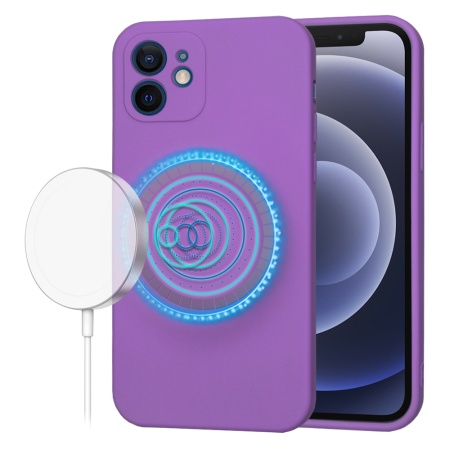 Husa pentru iPhone 12 - Techsuit SoftFlex MagSafe - Purple