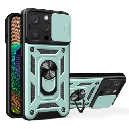 Husa pentru iPhone 16 Pro - Techsuit CamShield Series - Green