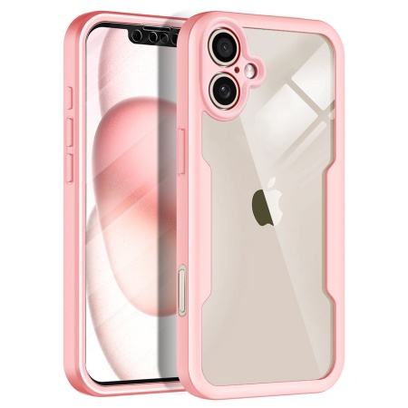 Husa pentru iPhone 17 + Folie - Techsuit ColorVerse 360 Series - Pink