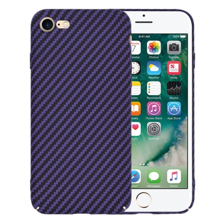 Husa pentru iPhone 7 / iPhone 8 / iPhone SE 2, SE 2020 / iPhone SE 3, SE 2022 - Techsuit Carbonite FiberShell - Purple