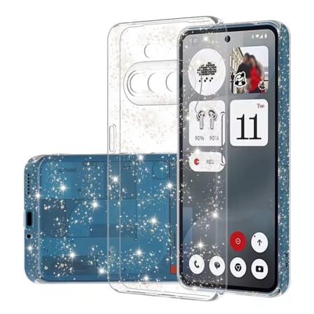 Husa pentru Nothing Phone (3a) - Techsuit SparkleSkin Series - Clear