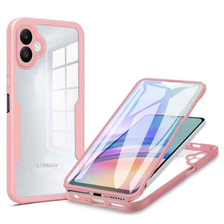 Husa pentru Samsung Galaxy A06 + Folie - Techsuit ColorVerse 360 Series - Pink