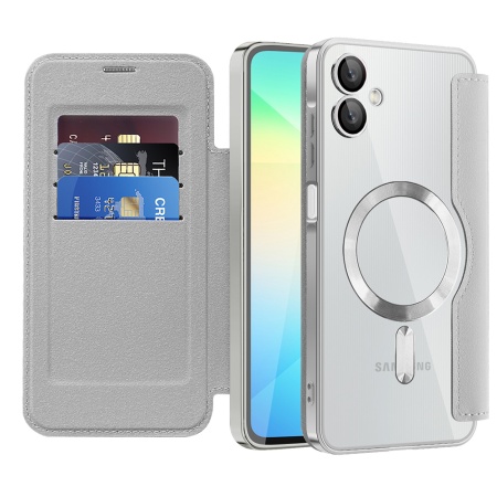 Husa pentru Samsung Galaxy A06 - Techsuit SmartMag Book Case - Gray