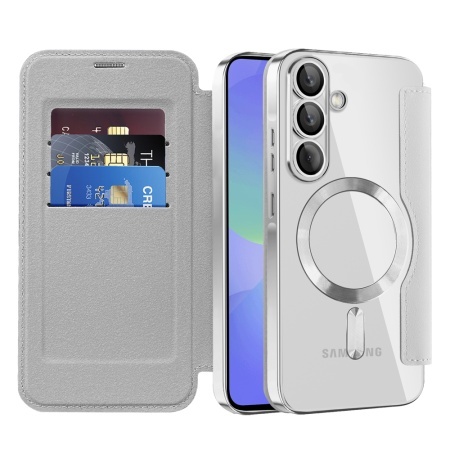 Husa pentru Samsung Galaxy A36 5G - Techsuit SmartMag Book Case - Gray