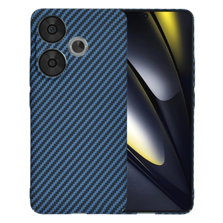 Husa pentru Xiaomi Poco F6 - Techsuit Carbonite FiberShell - Cyan