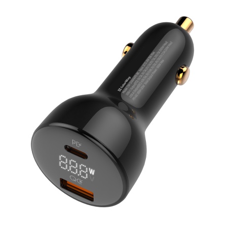 Incarcator Masina, USB, Type-C, PD, Quick Charge, 100W - ColorWay (CW-CHA044PD-BK) - Black