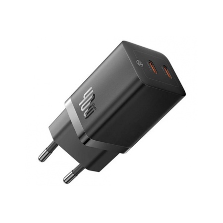 Incarcator rapid Baseus GaN5 Pro 2x USB-C 40W Negru