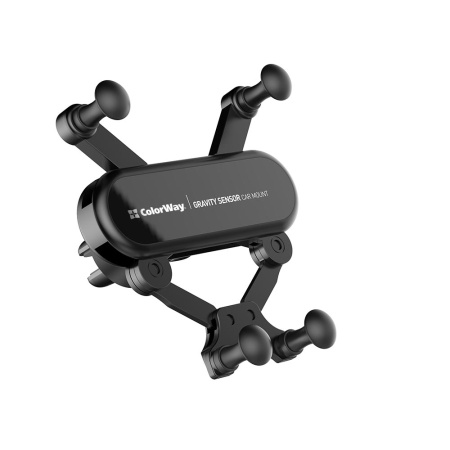 Suport de Telefon. Gravity Sensor, cu Prindere in Grila - ColorWay (CW-CHG11-BK) - Black