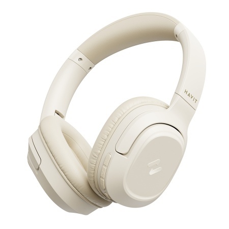 Casti fara Fir On-ear, Bluetooth 5.4, Noise Cancelling, 400mAh, Type-C - Havit (H612BT) - Beige