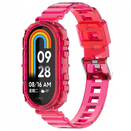 Curea pentru Xiaomi Mi Band 8 / 8 NFC / 9 / 9 NFC - Techsuit Watchband (W017) - Rose Red