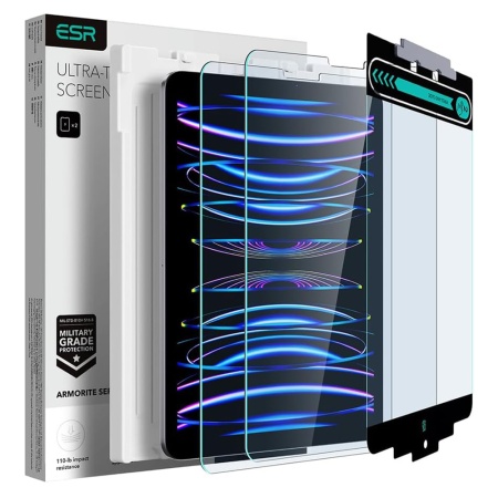 Folie pentru iPad Air 4 / 5 (2020/2022) / iPad Pro 11 (2018 / 2020 / 2021 / 2022) (set 2) - ESR Armorite Screen Protector - Clear