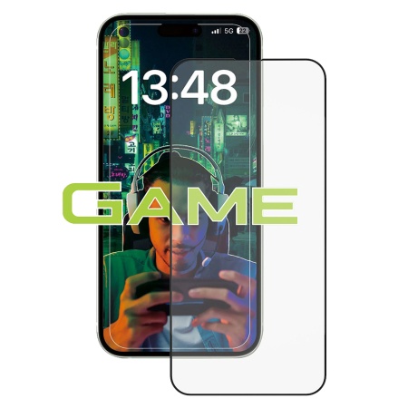 Folie pentru iPhone 15 - ANANK 2.5D Anti-fingerprint Screen Protector - Black