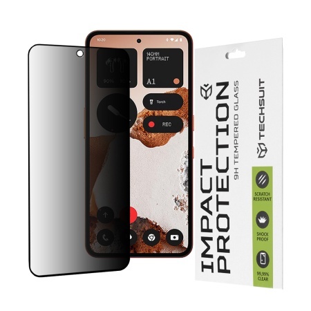 Folie pentru Nothing CMF Phone 2 Pro - Techsuit 111D Privacy Full Glue - Black