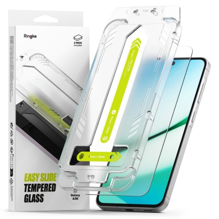Folie pentru Samsung Galaxy A36 5G (set 2) - Ringke Easy Slide Tempered Glass - Clear