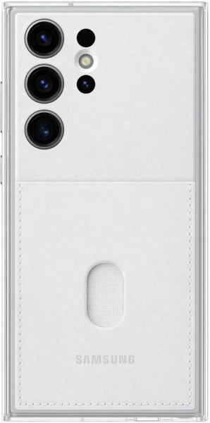 Husa Frame Cover pentru Galaxy S23 Ultra, EF-MS918CWEGWW, White