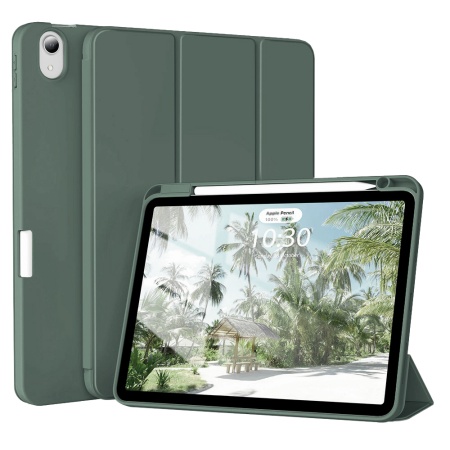 Husa pentru iPad Air 4 (2020) / Air 5 (2022) - Techsuit Flex Trifold - Green