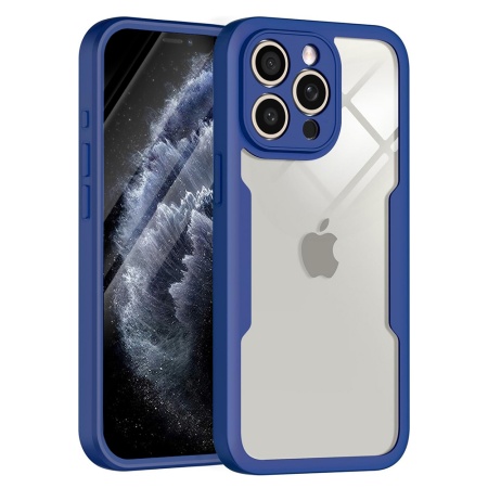 Husa pentru iPhone 11 Pro Max + Folie - Techsuit ColorVerse 360 Series - Blue