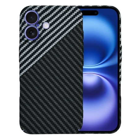 Husa pentru iPhone 16 - Techsuit Carbonite FiberShell - Stealth Gray