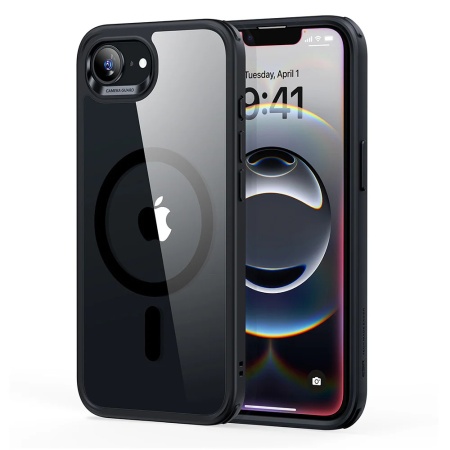 Husa pentru iPhone 16e - ESR Classic Hybrid HaloLock - Clear / Black