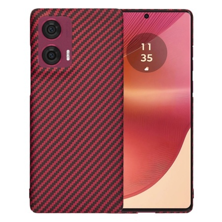 Husa pentru Motorola Edge 50 Fusion - Techsuit Carbonite FiberShell - Red