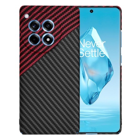 Husa pentru OnePlus 12R - Techsuit Carbonite FiberShell - Red Vortex