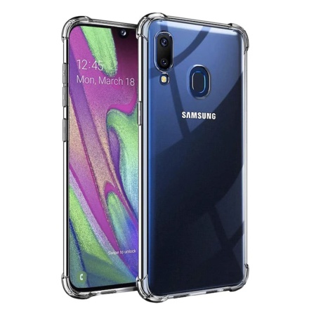 Husa pentru Samsung Galaxy A40 - Techsuit Shockproof Clear Silicone - Clear