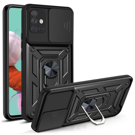 Husa pentru Samsung Galaxy A51 4G - Techsuit CamShield Series - Black