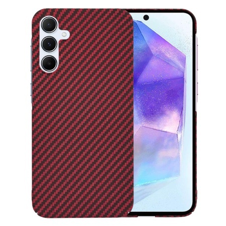 Husa pentru Samsung Galaxy A55 5G - Techsuit Carbonite FiberShell - Red